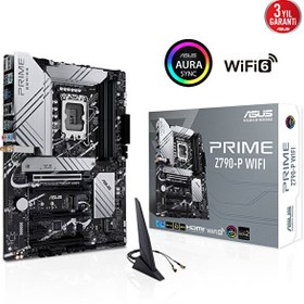 Resim Asus Prime Z790-P WiFi Intel Z790 1700 7200 MHz DDR5 ATX Gaming Anakart Asus