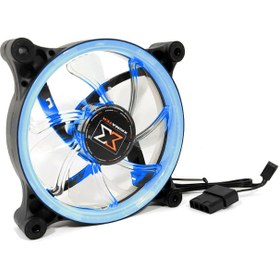 Resim KASA FANI 12X12X2.5CM MAVİ IŞIKLI XİGMATEK SEII-F1251 