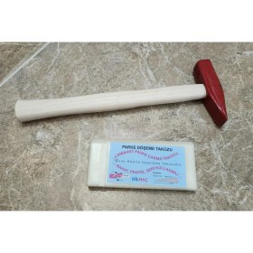 Resim İnan Yapı Laminant Parke Orta Polyamid Döşeme Çakma Takozu 2CM*15CM ve 500GR Çekiç 