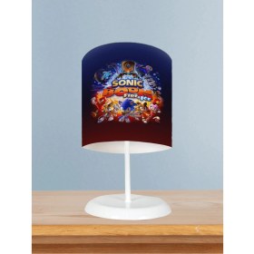 Resim Bebek ve Çocuk Odası Sonic Boom Desenli Abajur 