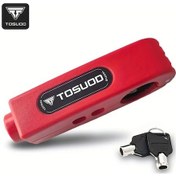 Resim Dashanshop Kırmızı Dayanıklı Abs Bisiklet Ve Motosiklet Kilit Hafif Güvenlik 