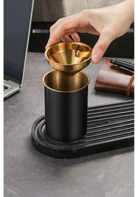 Resim Çelik 10 Cm Gri Yuvarlak Kül Tablası Küllük Cin899sy 