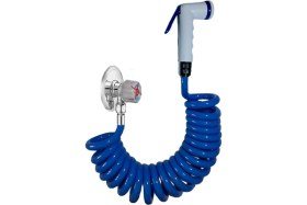 Resim Spiral Taharet Matik Hortum Seti 250 cm (Mavi) 