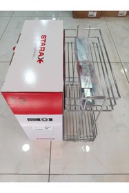 Resim ARON Starax S-2214 Yandan Teleskopik Frenli Raylı Deterjanlık - Şişelik - Yağdanlık 