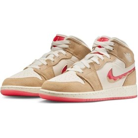 Resim Nike Air Jordan 1 Mid Se Spor Ayakkabı Beyaz | Unisex 
