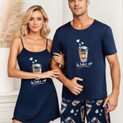 Resim Çiftler için Kamisol ve Kısa Kollu Şortlu Pijama Takımı Fiyatı 