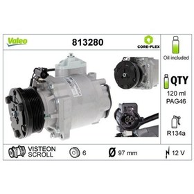 Resim Valeo-813280 Val 813280 Klima Kompresörü Connect 06 Ford Valeo 542651449 