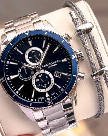 Resim Lee Cooper İtalyan Tasarım Bileklik Hediyeli 2 Yıl Garantili 5 Atm Erkek Kol Saati Elc.08326.390 Gümüş 