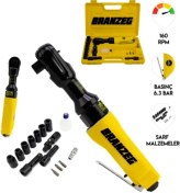 Resim Branzeg BRZCV200 Havalı Cırcır Kolu Lokma Somun Sökme Sıkma Makinesi 