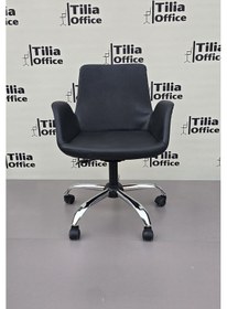 Resim Maki Kuaför Ve Çalışma Koltuğu Krom Yonca Tekerlekli Ayak Siyah Deri Siyah 