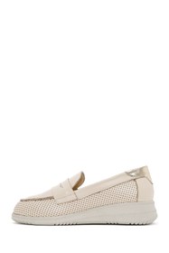 Resim Derimod Kadın Krem Dolgu Topuklu Hakiki Hakiki Deri Comfort Ayakkabı Günlük Ayakkabı 25SFD411318 