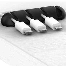 Resim Gampus 5 Kanallı Kablo Sabitleyici Düzenleyici, 3 Adet Fiş Tutucu, Kablo Yönetimi İçin Pratik Set 