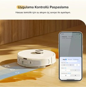 Resim Roborock İstasyonlu Hassas Haritalama Akıllı Yön Bulma 10000pa Robot Süpürge, Kenar Temizleme Sistemli 