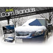 Resim Araç Kar Buz Önleyici Büyük Boy Araç Ön Cam Brandası (150 cm x 70 Cm) 