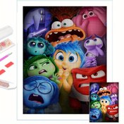 Resim 1 Adet Disney Karakterleri (Merida, Sulley, Mike, Boo) Elmas Boyama Seti, 30% Daha Fazla Taş - Canavarlar Şirketi & Diğer Karakterler - Tam Yuvarlak Elmaslar, 30x40cm/11.8x15.7in - Renk Kodlu ve Tüp İçindeki Malzemelerle Komple Mozaik Sanatı - Yetişkinler Ve Gençler İçin DIY Hobi Aktivitesi - Pixar Hayranları ile Disn 