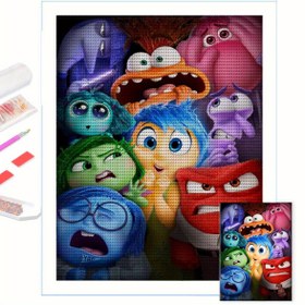 Resim 1 Adet Disney Karakterleri (Merida, Sulley, Mike, Boo) Elmas Boyama Seti, 30% Daha Fazla Taş - Canavarlar Şirketi & Diğer Karakterler - Tam Yuvarlak Elmaslar, 30x40cm/11.8x15.7in - Renk Kodlu ve Tüp İçindeki Malzemelerle Komple Mozaik Sanatı - Yetişkinler Ve Gençler İçin DIY Hobi Aktivitesi - Pixar Hayranları ile Disn 