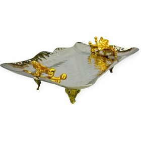 Resim Japon Güllü Bakır Sunum Tepsisi No: 1 Gümüş 