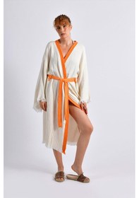 Resim Brandsmithshop Shadow Bloom Kimono Turuncu Çok Renkli 