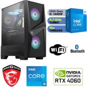Resim MSI RTX4060 8gb - Gaming Pc Ddr5 - Intel I5 14400F - 16 GB Ddr5 Ram - 1 Tb M.2 SSD - Wifi-Bluetooth- 