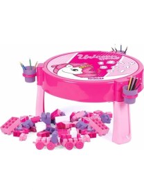Resim Renas Store 2572 Unicorn 100 Pcs Bloklu Aktivite Masasi Montaj 