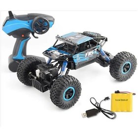 Resim Hb-Py1603 Rock Crawler 1:18 Ölçek Uzaktan Kumandalı 4 Çeker Araba Mavi 