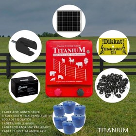 Resim Titanium Night Shock Set-5 Elektirikli Çit Sistemi 30000 Volt 