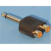 Resim Uptech KJ76 6,3 Mono Erkek Rca Dd Çevirici Çiftli Jak 