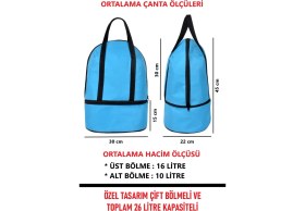 Resim Wi-Fro Termal Isı Yalıtımlı Çanta Çok Amaçlı Piknik Outdoor Plaj Kamp Çantası 26 Litre 2 Bölmeli 