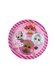Resim LML8556 Balonevi, L.O.L. Sürpriz, 8 adet Kağıt Tabak 23 cm 