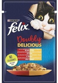 Resim Purina Felix Çifte Lezzet Sığır Etli ve Tavuklu Konserve Kedi Maması 85 G 