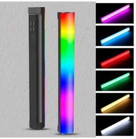 Resim Hombey Rgb Işık Çubuğu 32cm, 2500k-9000k Renk Sıcaklığı, Aydınlatma Ayarlanabilir, 21 Işık Efekti, Dahili Batarya, Mıknatıslı Tasarım 