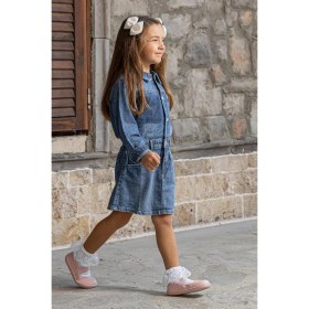 Resim Hopfrög Smart Walker Mary Jane Havalı Pembe Barefoot Kız Babet Ayakkabı 