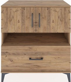 Resim Hyperion Şifonyer 3 Raflı Tek Çekmeceli 2 Kapaklı 88x44x96 Çam-çam Atlas Çam 