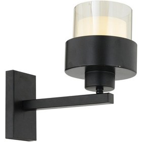 Resim Carla Salon Duvar Lambası Yatak Odası-Yatak Başı-Salon İçin Aplik Siyah 