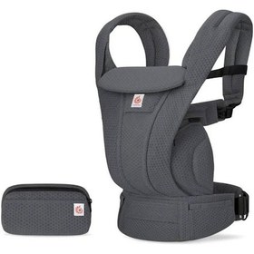 Resim Ergobaby Omni Deluxe Mesh (Graphite Grey) , 4 Farklı Taşıma Pozisyonlu Kanguru , 0-4 Yaş Için 