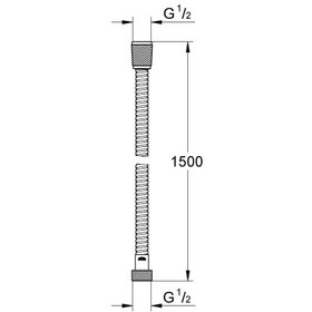 Resim Metal Duş Hortumu-Grohe 
