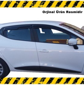 Resim Caraks Renault Clio 4 Mügen Cam Rüzgarlığı Hb 2012-2019 Arası 4 Lü Set 