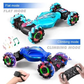 Resim Jest Sensörlü Dönüşen Uzaktan Kumandalı Araba 4WD Tırmanış, Off-Road, Metal, Şarj Edilebilir Lityum Pil ile Çalışan 2.4GHz Kablosuz Krank Operasyonu ≤36V İşletme Voltajı, Çocuklar İçin İdeal Hediye 