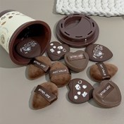 Resim 5 adet/ ART DEĞERİ Mini Kahve Bardağı Makyaj Süngerleri, Mini Başparmak Süngerleri, Fondöten, Kapatıcı, Allık ve Sabitleme Tozu için Uygun, Taşınabilir ve Taşınması Kolay, Kusursuz Baz Makyaj için Mükemmel Araçlar. 