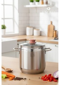 Resim Gökdil Bonera Vita Paslanmaz 8 Lt Düdüklü Tencere Gümüş 