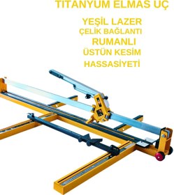 Resim STAXX POWER Onon 120 cm Seramik Fayans ve Granit Kesim Makinesi - Yeşil Lazer Teknolojisi Hassas Kesim 