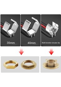 Resim Pazly 3 Uçlu Ayarlanabilir Boru Anahtarı - 80mm, Saklama Kutusuyla Banyo Tamiri 