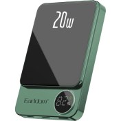 Resim Earldom PD23 5.000 Mah 20W Kablosuz Şarjlı Hızlı Şarj Mini Powerbank 