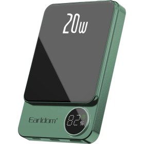 Resim Earldom PD23 5.000 Mah 20W Kablosuz Şarjlı Hızlı Şarj Mini Powerbank 