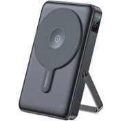 Resim Recci RPB-W27 Galaxy Serisi Magsafe uyumlu Type-C ve Lightning Kablolu Powerbank 20W 10.000mAh Siyah 
