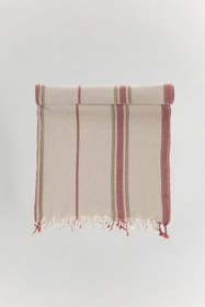 Resim Aruna Keten Peştemal - Vişne / 90x170 cm 