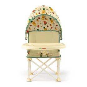 Resim Minimono Tenteli Portatif Mama Sandalyesi- Karpuz&Ananas 