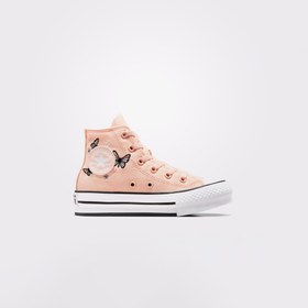Resim Converse Chuck Taylor All Star EVA Lift Butterflies Çocuk Pembe Platform Sneaker 