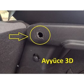 Resim Ayyüce 3d, Hyundai İ20 Uyumlu Bagaj Pandizot Ayakları, 2x, Siyah 