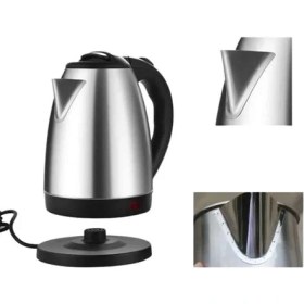 Resim Kont Kettle Su Isıtıcı C F Priz Uyumlu 220 - 240 V Paslanmaz Çelik Kablolu 